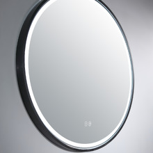 Sphere 81cm Aluminium LED Mirror with Demister